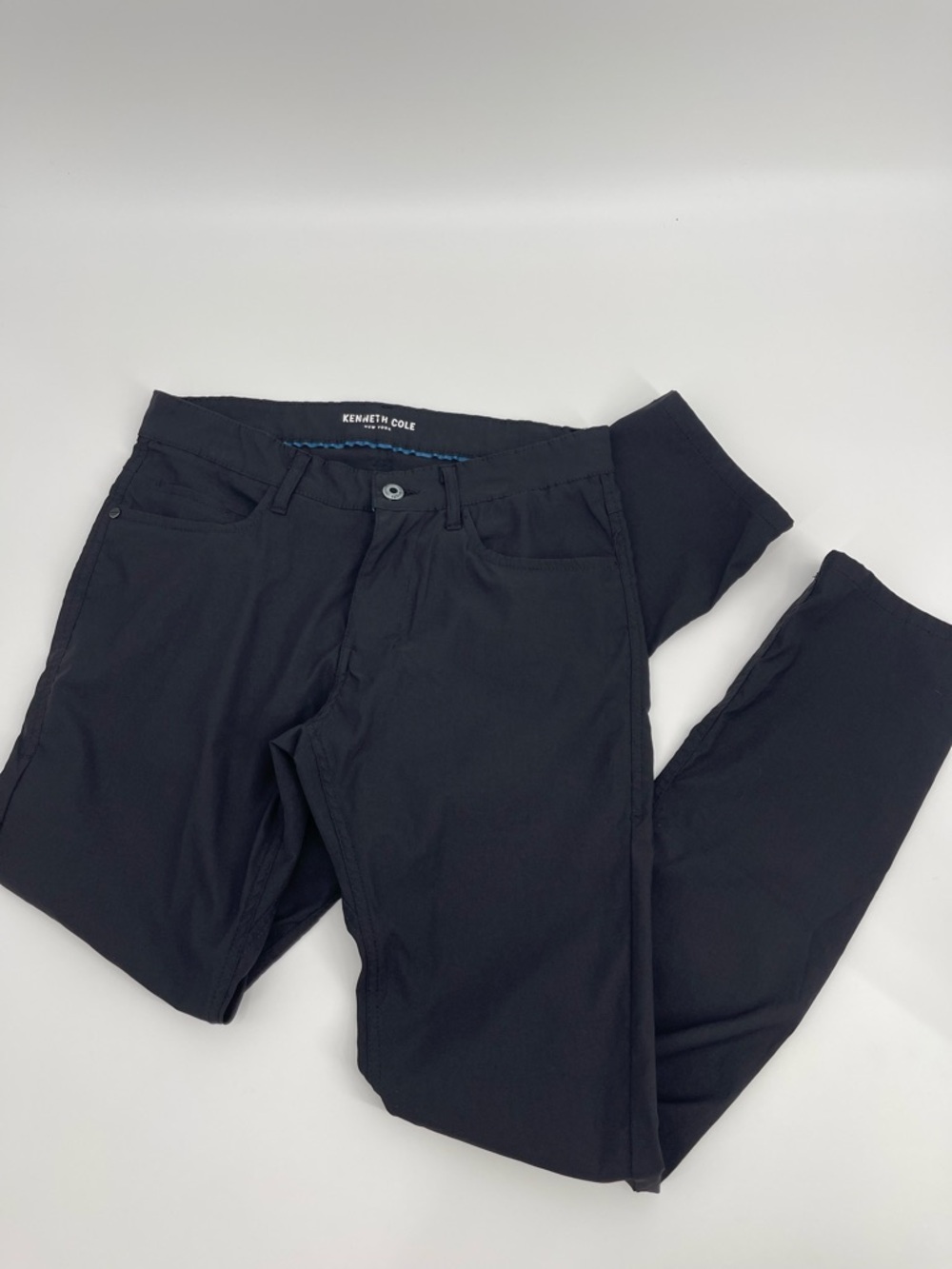 Kenneth Cole Black Tech Pants Mens 30X32 Performance Commuter Golf Athleisure